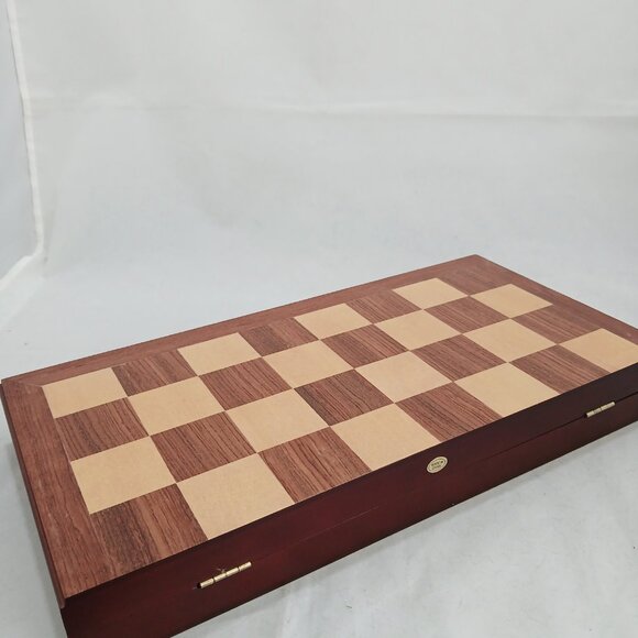 Classic Wooden Checkers with Inlaid Rosewood / Basswood Veneer Board - Picture 7 of 7